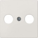 Placa frontala priza dubla RTV alb titan Siemens